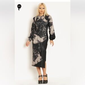 Blackmilk Valley of Dry Bones Gustave Dore Bishop Midaxi Dress